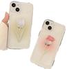 Flower Couple 17 Space Case for Apple 16 Promax Phone Case 15 Transparent Colorful Soft Protective Cover