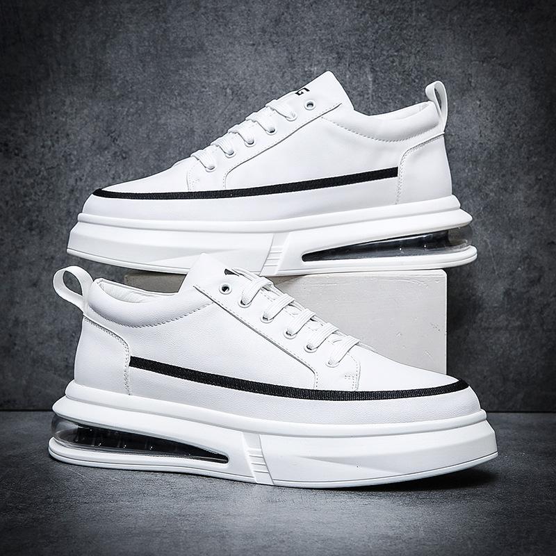 Men's shoes, board shoes, little white shoes, men's trendy air cushion soft-soled shoes, versatile color matching, four-season Wenzhou live broadcast