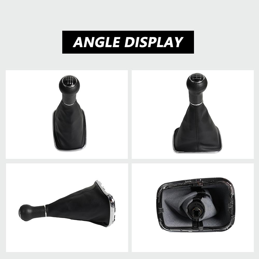 New Car 5/6 Speed 12mm Gear Shift Knob Lever Shifter Gaiter Boot for Volkswagen VW Golf Bora Jetta GTi MK4 Interior Accessories