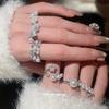 Ins Zircon Pearl Opening Ring Cold Wind Elegant Temperament Versatile Index Finger Ring Light Luxury Niche Jewelry