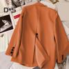 Women's Suit Spring Autumn Female Top Office Lady Blazer Loose Fit Thin Jacket Lapel Collar Coat for Work Leisure Time