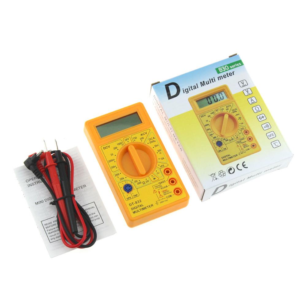 LCD Digital Multimeter Professional Amp Ohm AC/DC Volt Tester Portable Diode Triode Monitoring Regulator Electrical Instrument