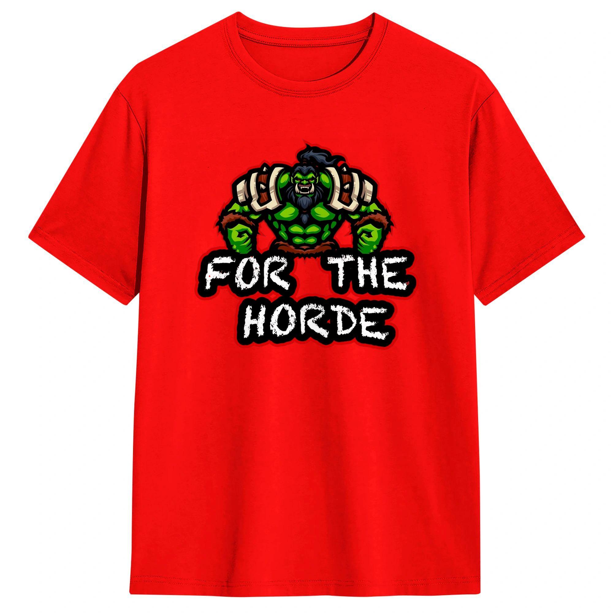 

Crazy For The Horde TShirt for Men Crewneck 100 Cotton T Shirt Short Sleeve Tees Unique Clothing S