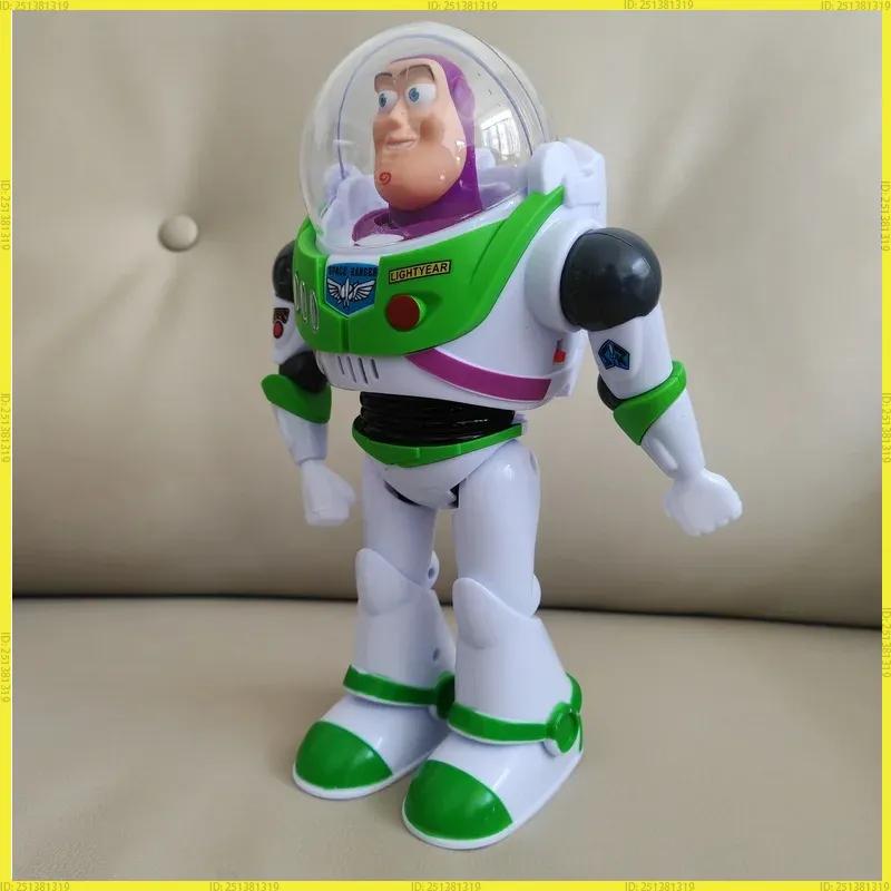 Pixar Toy Story 4 Buzz Lightyear Electric Walking Light Robot Action Figure Doll Kids Festival Gift For Children Aged 3+