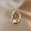 New Model Letter D Brooch - High-end, Exquisite, Simple Corsage with Anti-glare Silk Scarf Clasp and Pin.