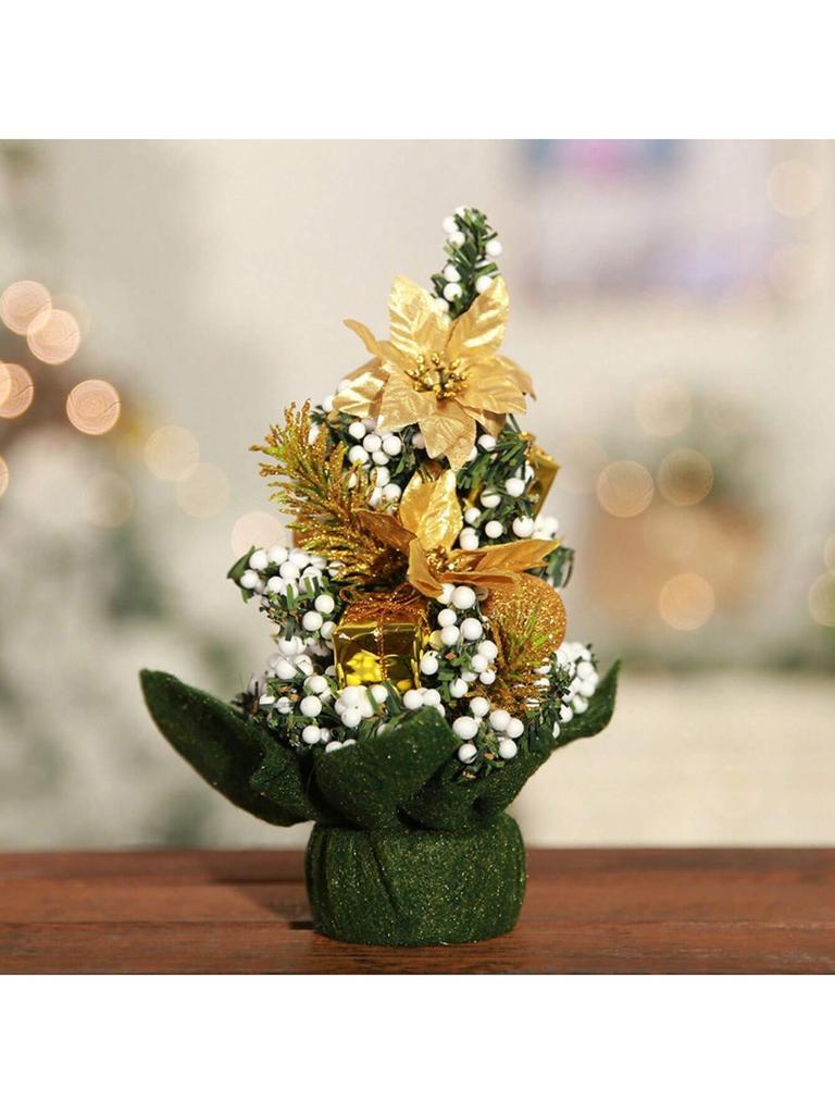 1 Pcs 20cm Christmas Tree Desktop Ornaments, Christmas Eve New Year Party Shopping Mall Wine School Home Decoration Ornaments