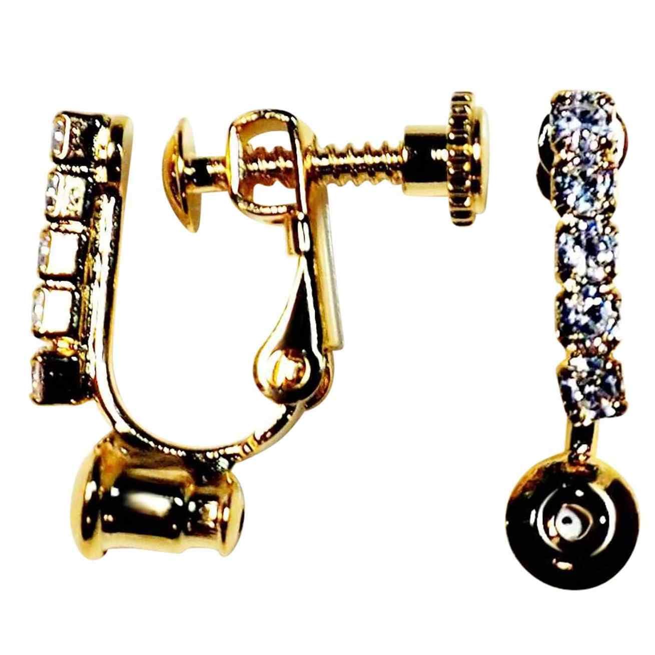 

Популярні жіночі сережки, що виглядають як сережки-штанги з пірсингом, смоляні сережки Miyabi Grace не болять, сережки, золото, кристал, страз, золотий