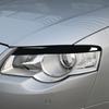 2x Piano Black Front Headlight Eyebrow Cover Trim For VW Passat B6 2005-2010
