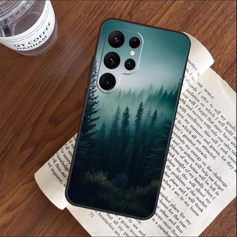 Beautiful Mountain Forest Nature Case For Samsung Galaxy S25 S24 S23 S22 S21 Ultra S9 S10 S20 Plus S24 FE Funda Cover Shell