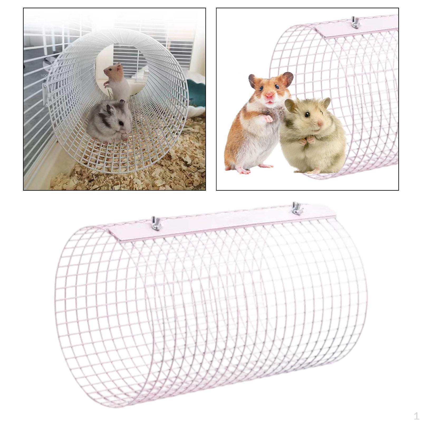 

Tunnel Toy Tube Cage Accessories Breathable Round Hamster Hideout Toys for Syrian рожевий