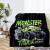 Truck Theme Printed Blanket - Perfect for Couch, Bed, Travel & Outdoor Use | Machine Washable, Cozy & Durable.