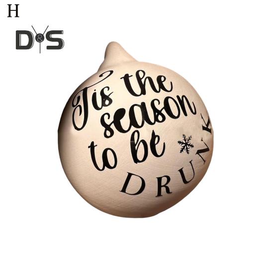 1 Pc/8 Pcs Prank Christmas Ball Funny Bauble Christmas Hanging Ball Rude Humor Hanging Ornaments for Christmas Tree Decor