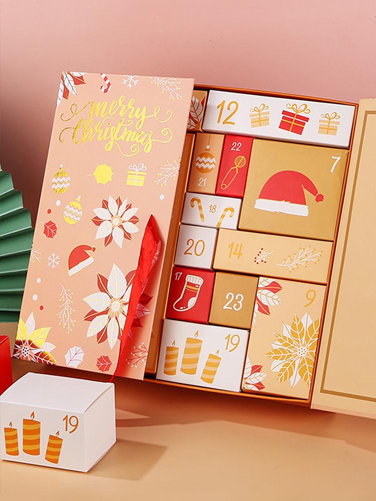 Christmas Advent Calendar Boxes To Fill 24 Grids Countdown Calendar Boxes Christmas Empty Storage Boxes For Packaged Gifts