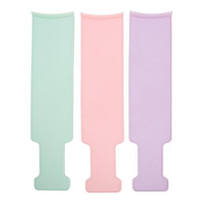 3pcs Balayage Board Curved Comb Teeth Smoothing Surfaces Widen Foiling Board for Hair Dye