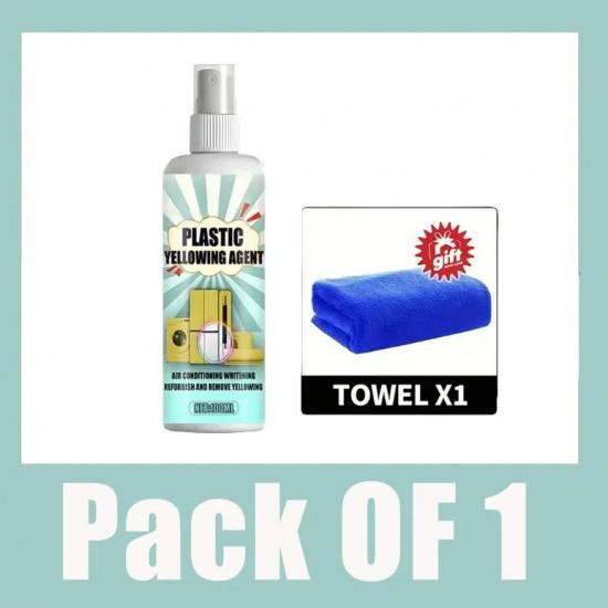 Powerful Scratch-Free Plastic Whitener Spray – For Car Headlights, AC Panels & Toilet Bowls 1 PCS