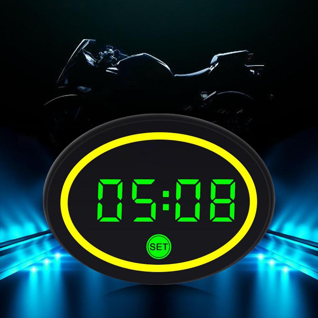 Ceas Digital Motocicletă Afișaj LED Inteligent Voltmetru Temperatură Motocicletă Pentru Femei Adolescenți Pasionați de Ciclism Navetă