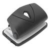 Hole Punch Small Plastic Adjustable Positioning Punching Machine for Stationery BindingBlack