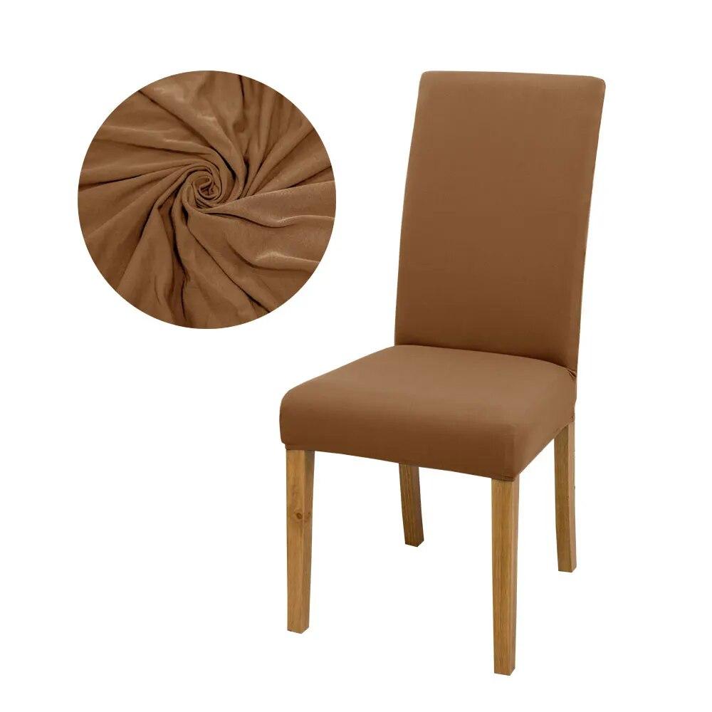 Solid Colors Chair Cover Dining Room Chair Seat Restaurant Weddings Banquet Hotel Elastic Flexible Stretch Spandex Chair Cover