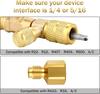 Valve Core Remover Installer Tool Kit with Dual Size 1/4 & 5/16 Port for with R22 R12 R407 R410 R404 R32 R600 HVAC System
