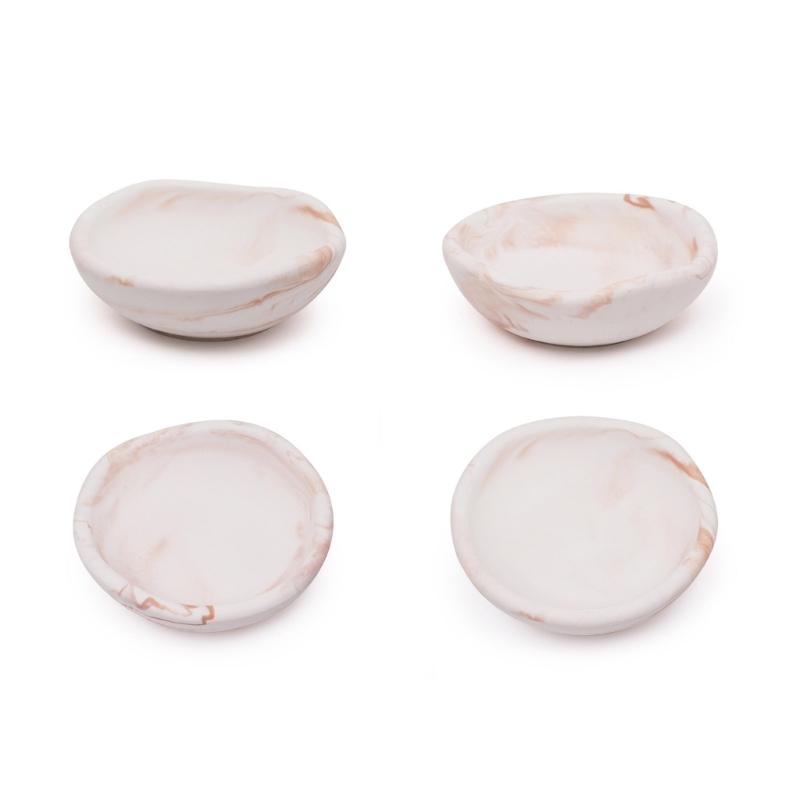 Silicone Mould Irregular Bowl Candle Cup Molds Epoxy Resin Molds Flowerpots Molds Plaster Molds for Table Decorations