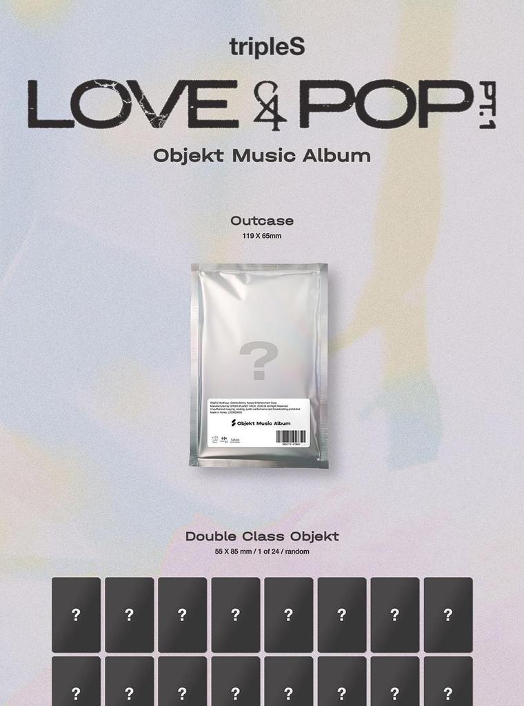 [POB] (Objekt Music Album) tripleS [LOVE&POP] Pt.1