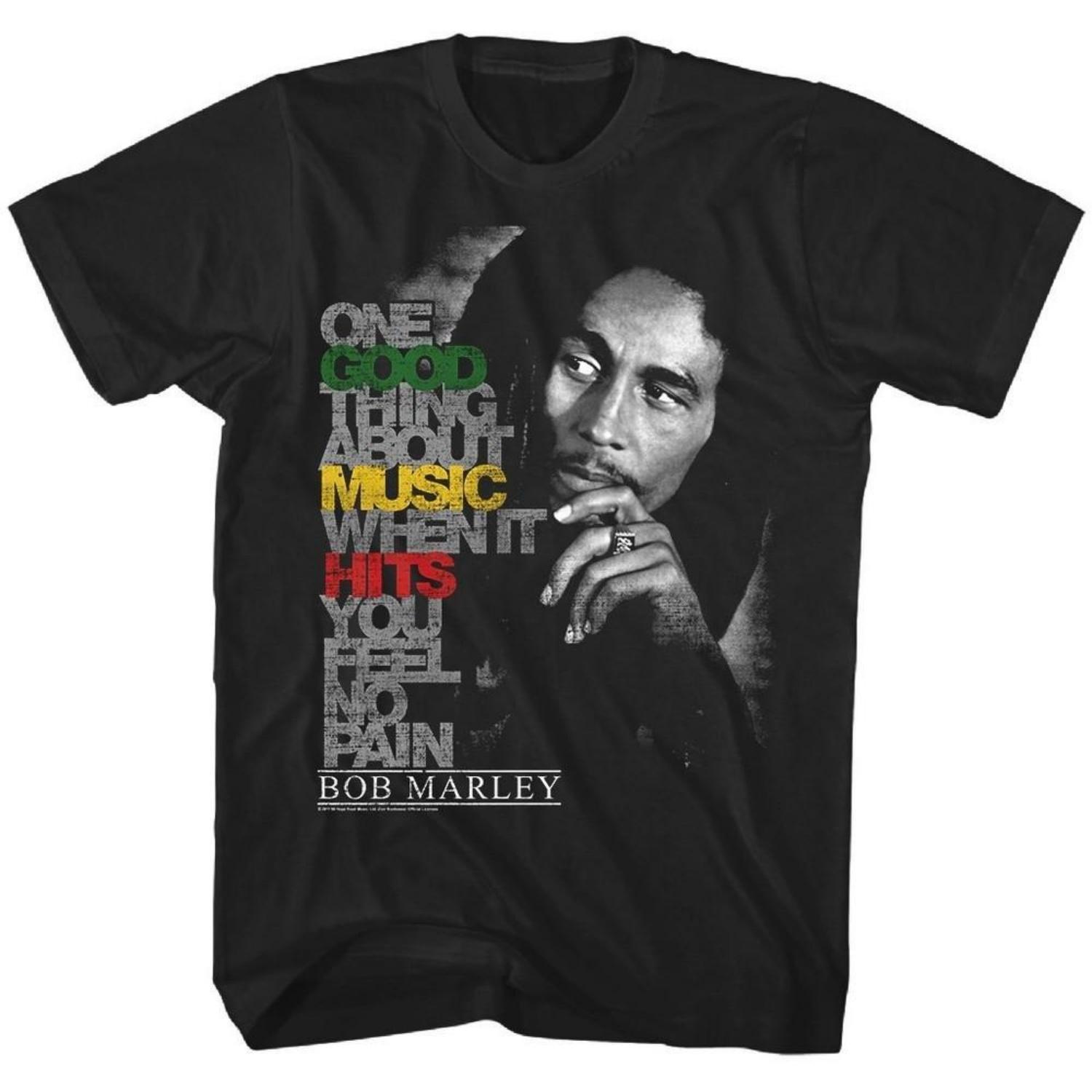 

Bob Marley Good Music Hits Mens T Shirt Music Classic Band Concert Tee New Black Unisex T-Shirt XXXXXL чорний