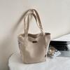 Borsa a Spalla Casual Retro con Stampa Semplice Borsa Tote per Shopping Casual Borsa in Tela