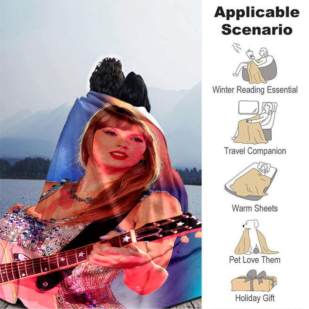 Taylor Swift Performance Blanket Soft Throw Blanket For Home Bedroom Bed Sofa Travel Office Solid Christmas Blanket