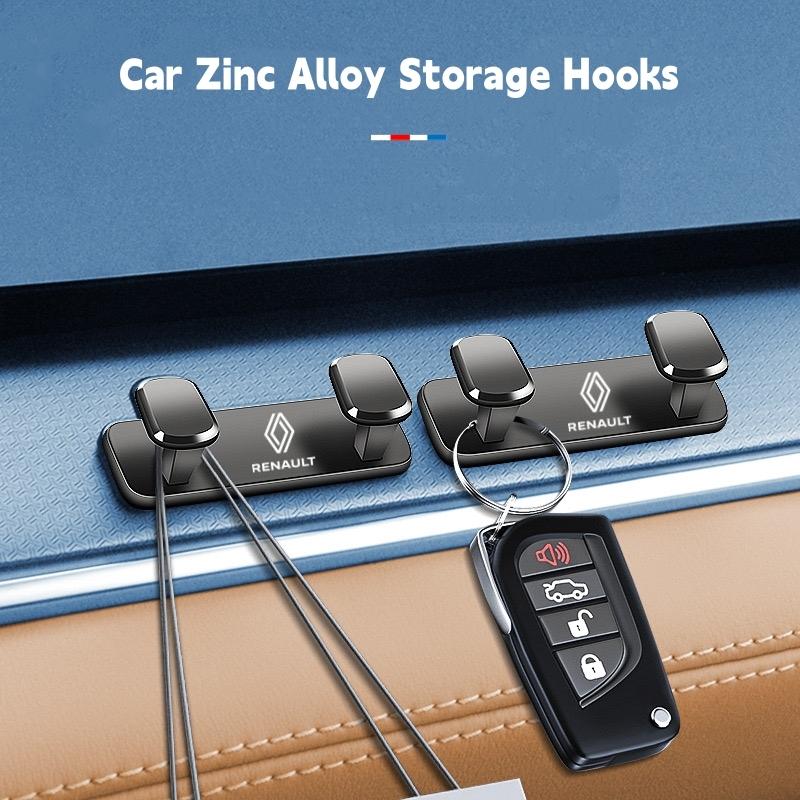 

Hub Caps 2PCS Car Zinc Alloy Storage Hooks Interior Organize Tools Accessories For Renault Megane 2 3 Duster Logan Clio 4 Scenic
