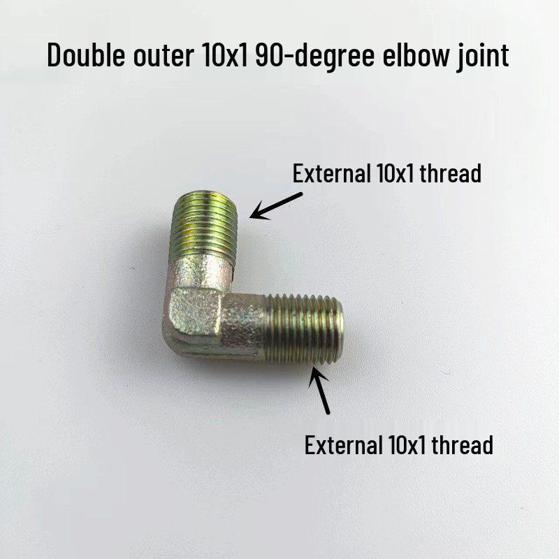 Copper and Iron Grease Nipple Extension Tubes - Threaded Straight & Bend Connectors for Oil Pipes