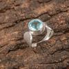 Rare Sky Blue Topaz Gemstone 925 Sterling Silver Jewelry Handmade Wedding Ring RR-1-3
