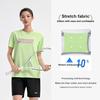 Li Ning Badminton Series Creative Logo Classic Breathable Vitality Fashion Casual Daily Sports Short Sleeve T-Shirt Unisex Tops Sky-Green ATSV627-3