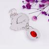 Red Garnet Gemstone 925 Sterling Silver Pendant V8990, Red Pendant, Oval Pendant, Valentin's Day Gift, Gift For Her, Birthday Gift, Handmade Jewelry,