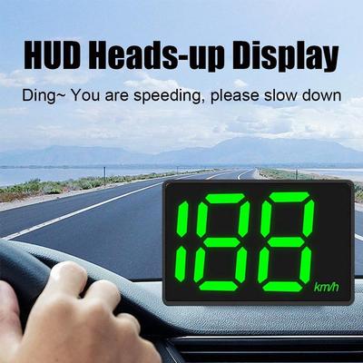 Car Universal HUD Head Up Display Digital Speedometer Projector KMH MPH Big Font Speed Meter Displayer Auto Electronic Part