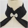 Black Ivory Chiffon Bridal Halter Cape Shawl for Women