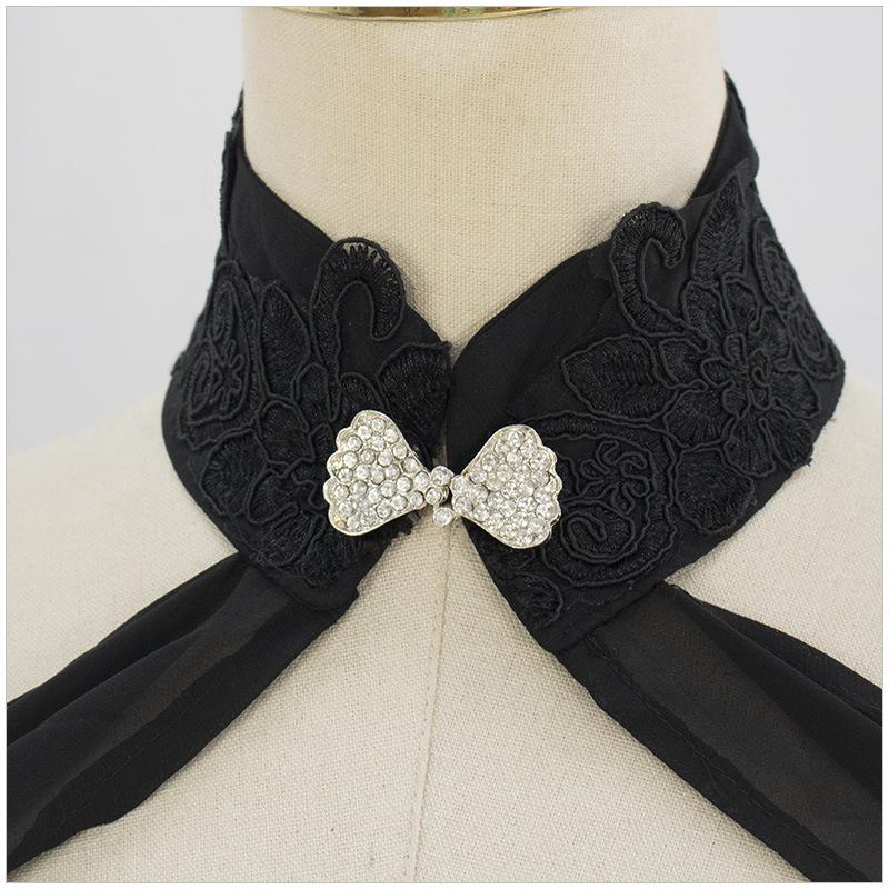 Black Ivory Chiffon Bridal Halter Cape Shawl for Women
