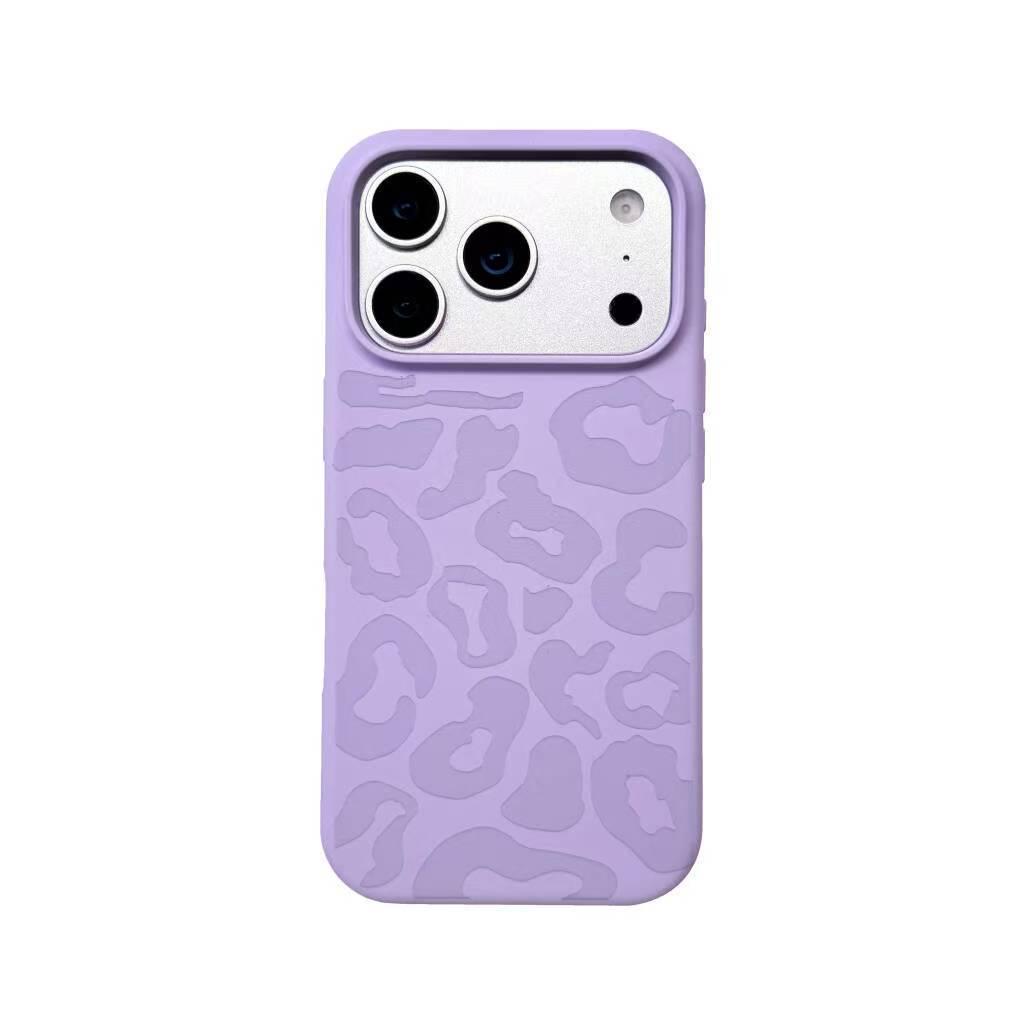 High-End Leopard Print Silicone Case for iPhone 17 PM/16 Pro Max/15