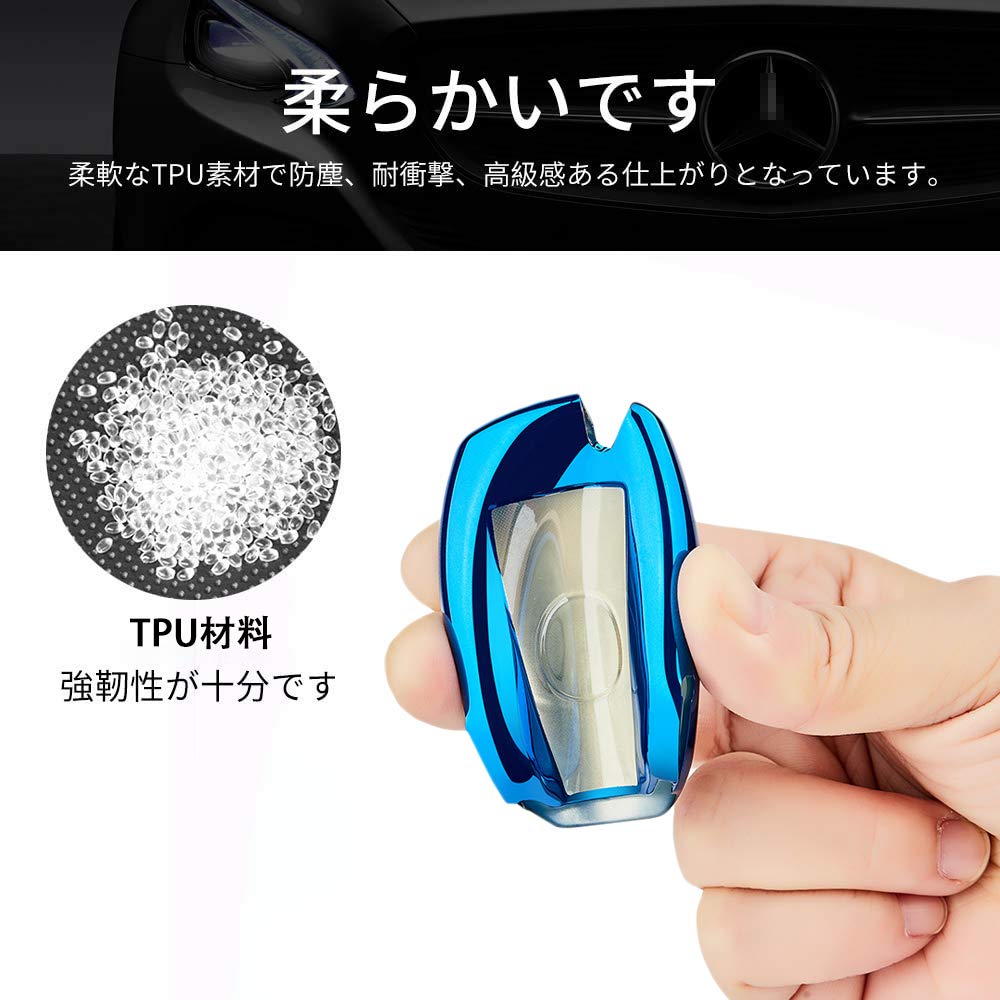 [PELKER] Mercedes Benz Keyless Go Smart Key Case Key Cover Key Cover Key Holder