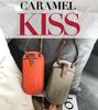 Women's Leather Crossbody Phone Bag - 2025 Summer Collection, Elegant & Compact Design