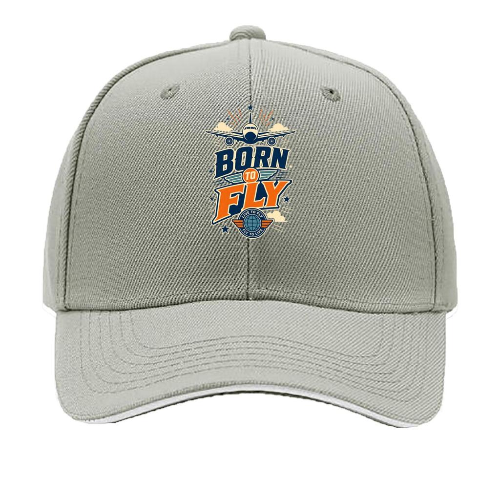 Sky Dream Aviation Quote Graphic Sandwich Baseball Cap Sun Cap Outdoor Workouts Hat