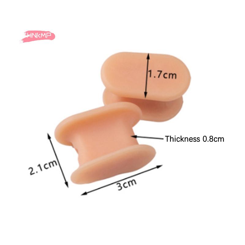 2 Stück I-förmiger weicher Silikon Zehentrenner Gel Zehenkorrektor Zehenrichter Fußpflege Zehenschutz Abstandshalter für bequemes Schuhwerk