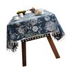 24TE Fleckschutz Blumen Tischdecke Waterproofie Polyester Tischdecke Pflegeleicht Home Office Dekoration