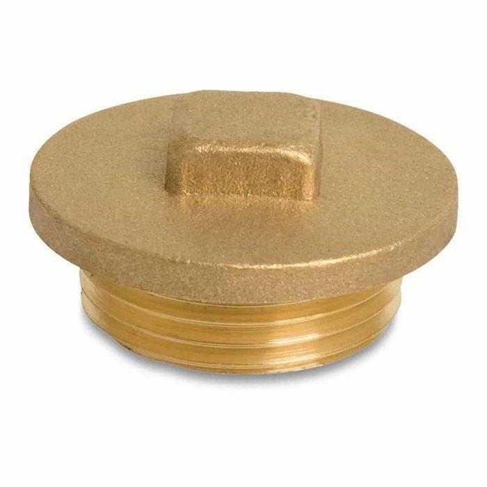 Bouchon Laiton Fileté 1 1/2 Pouce - Plomberie, Chauffage, Sanitaire