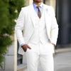 Completo a Tre Pezzi Business Casual da Uomo 2024 - Banchetto Nuziale dello Sposo Taglie Forti