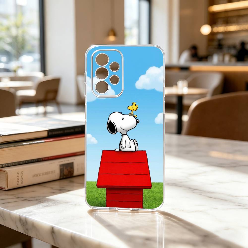 Cartoon Z-S-noopy-PC  Phone Case For Samsung S25,S24,S21,S22,S23,S30,Ultra,S20,Plus,Fe Transparent Cover