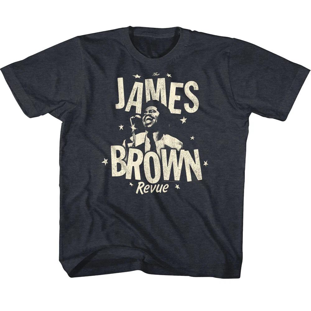 James Brown Godfather Of Soul Monochrome Revue Youth T Shirt Funk R & B Music 4XL