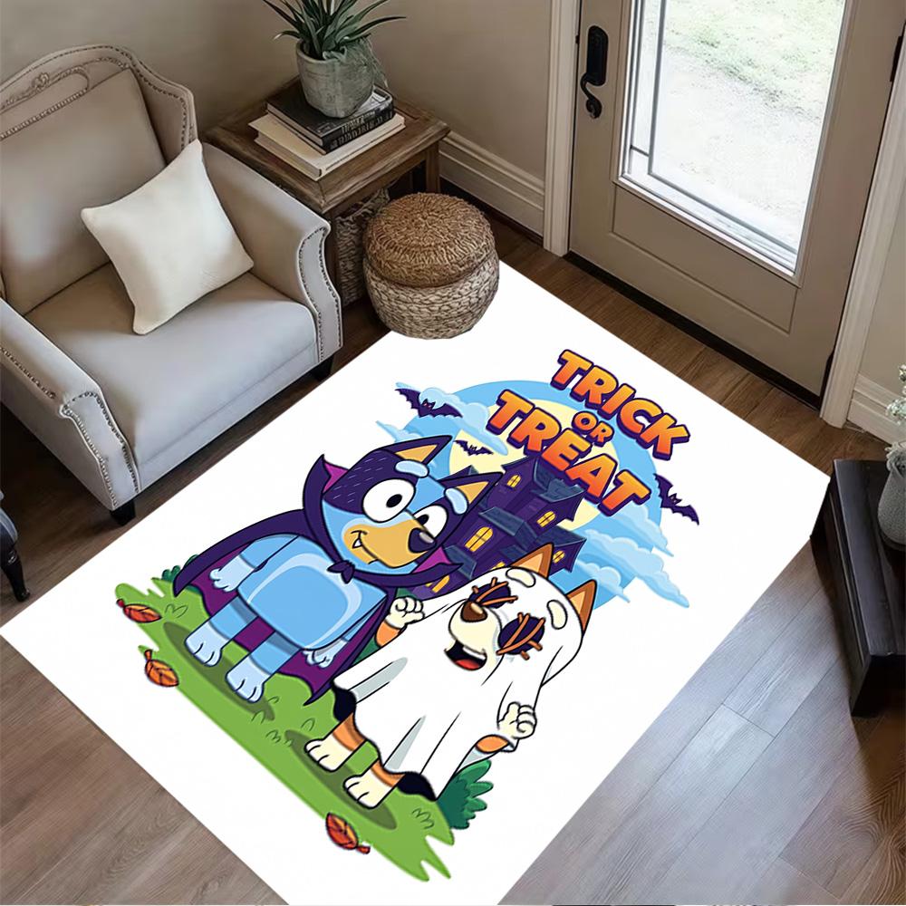 Halloween Costumes Party Floor Rug Office Rug Perfect for Dormitory Playrooms Living Rooms Kitchen Anti-slip Rug Office Home Decor