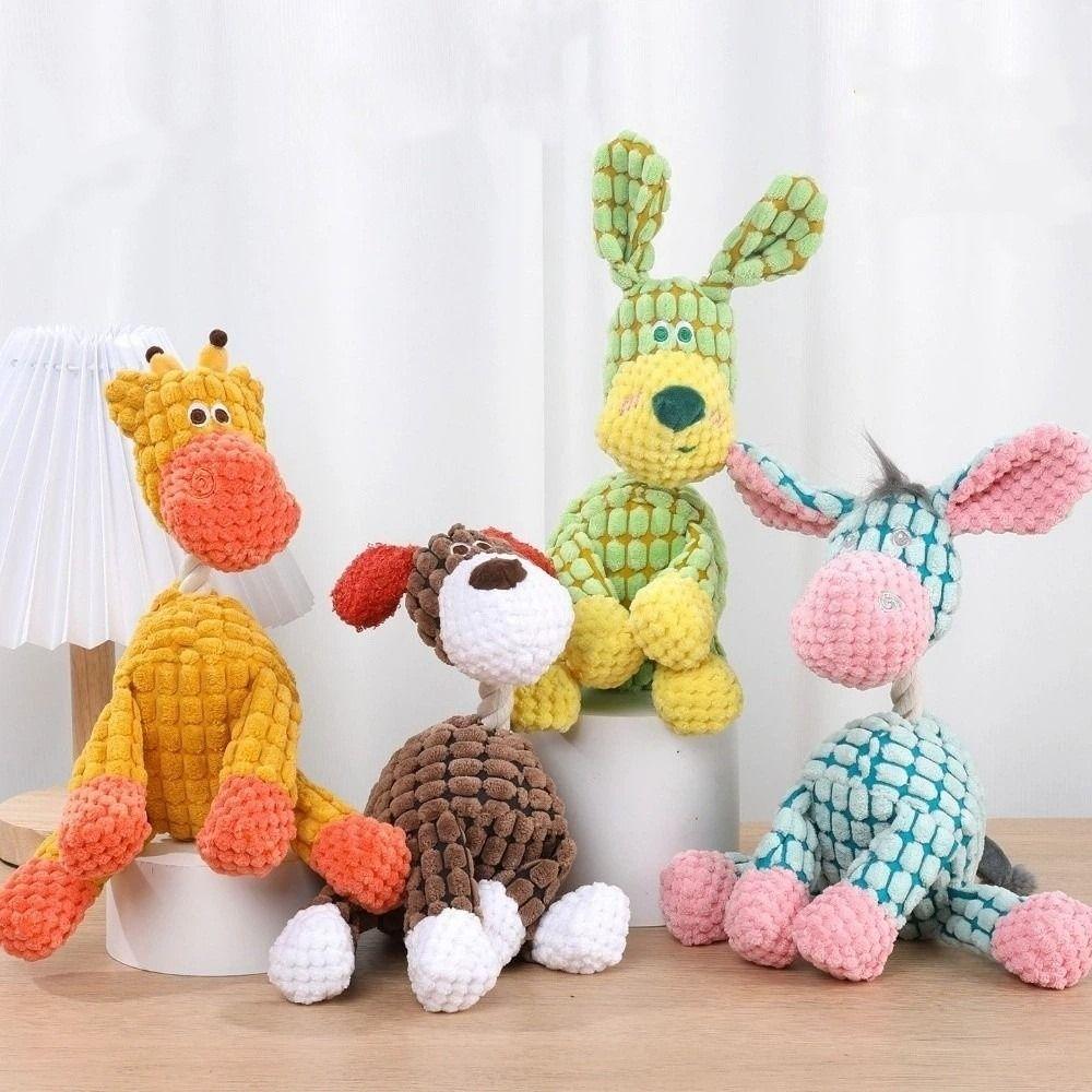 Bite Resistant Dogs Gnawing On Toys Clean Teeth Pet Toys Pet Accessories Plush Sound Toy For Pets