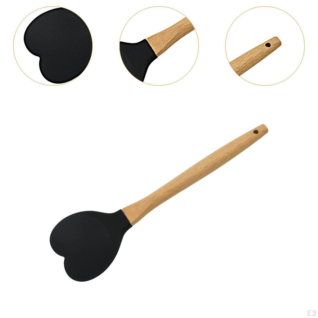 Heart Shaped Silicone Spreader ,Baking Spreader, Kitchen Utensil Spoon,for Cooking Mixing Cake Cream