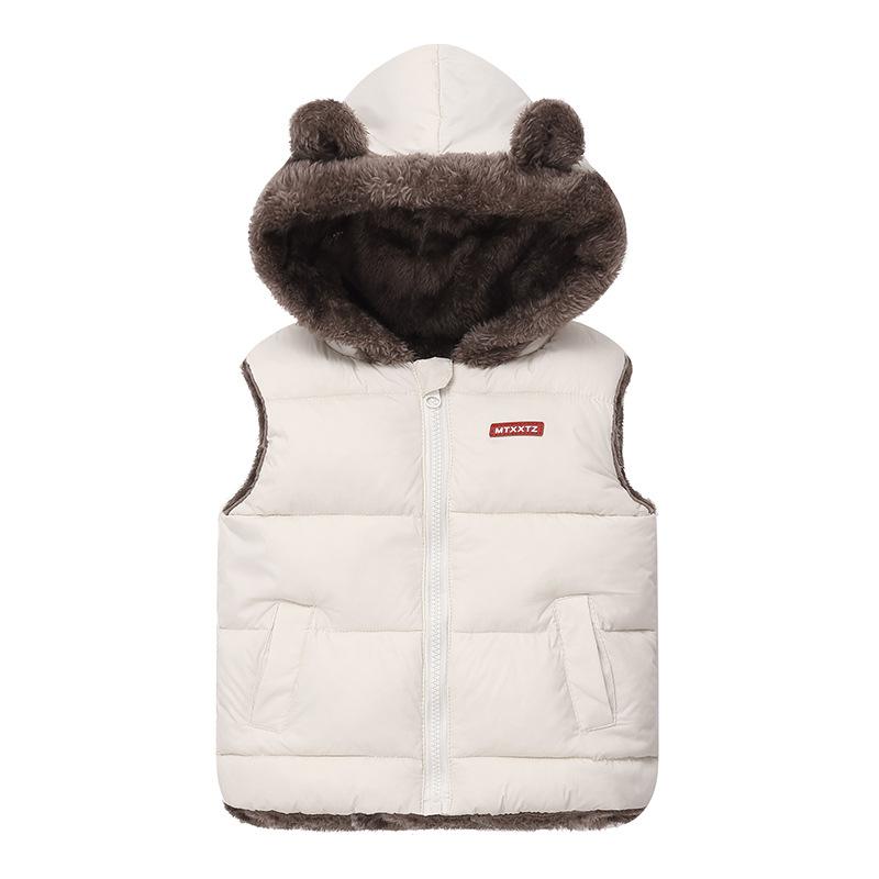 Svrchní oděvy pro chlapce (Velikosti 4 a vyšší) Děti Chlapci Zimní zateplená kožešina Kabát s kapucí a vycpaným kabátem Bunda Parka Outwear 2-5 let